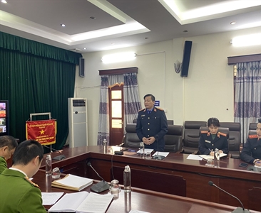 Liên ngành Công an - Viện KSND huyện Quốc Oai triển khai thực hiện công...